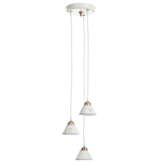 klasszikus harom izzos fuggesztek mediterran vintage keramia ebedlo asztal fole vilagitas lampa mintas rusztikus paraszthaz felujitas balatonfelvidek olasz toszkan hangulatu country elegans jatekos.jpg